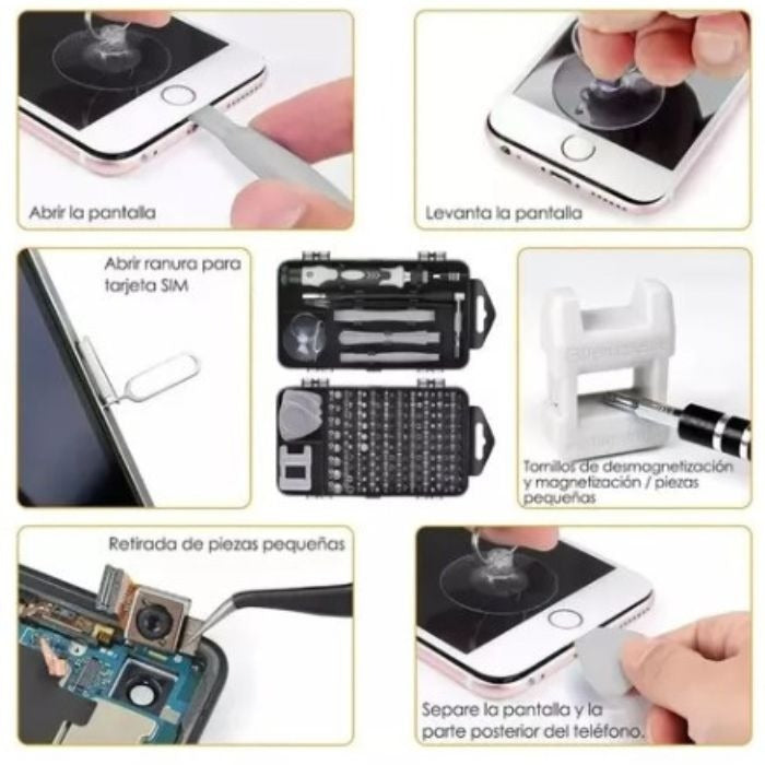 🛠️KIT DESTORNILLADOR 115 EN 1🪛🪛