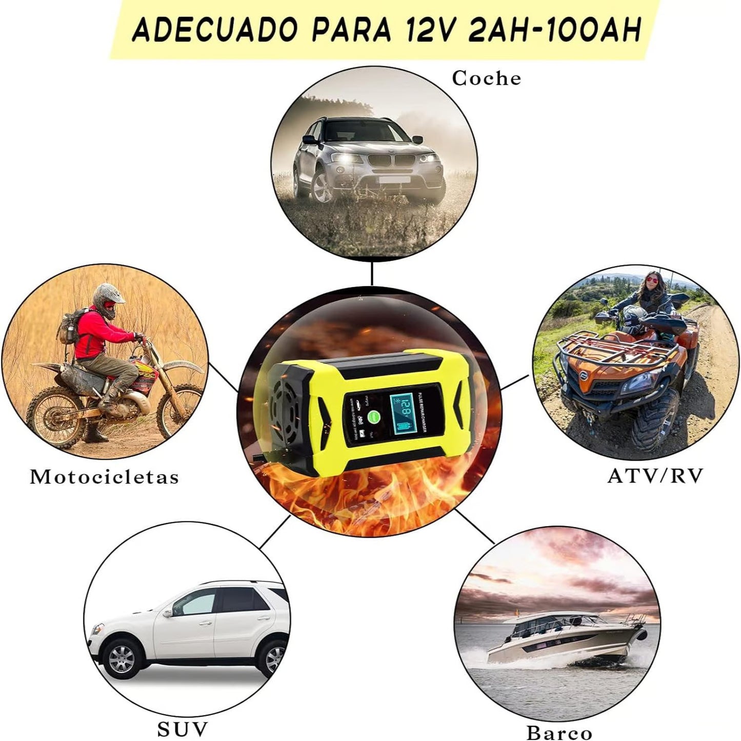 CARGADOR DE BATERIA DE PULSO INTELIGENTE