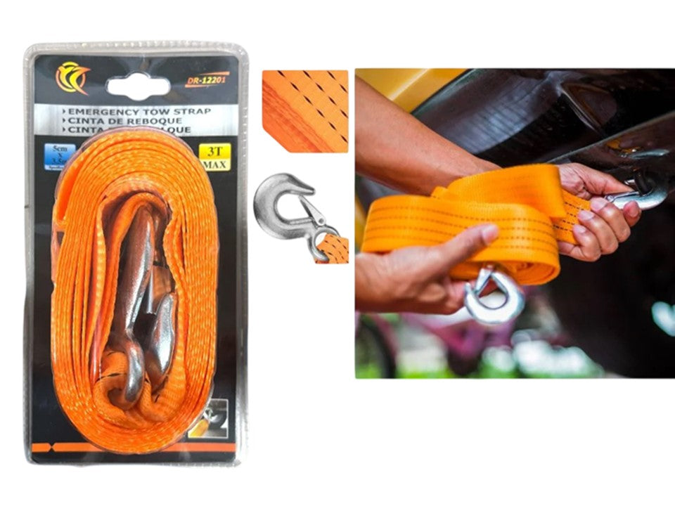 SET X2 CUERDA REMOLQUE 3T 5CMx3,5M