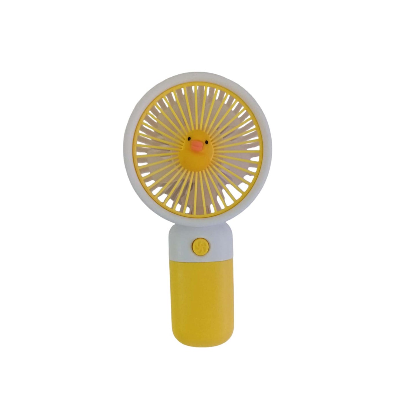 Mini Ventilador De Mano Recargable Usb Amarillo