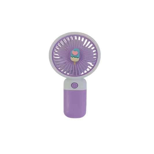 Mini Ventilador De Mano Recargable Usb Morado